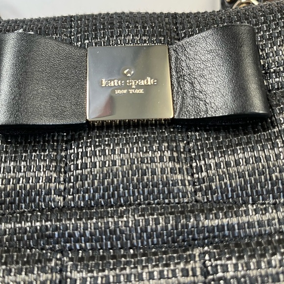 Kate Spade Black Veranda Place Straw Maryanne Bag - Picture 3 of 4